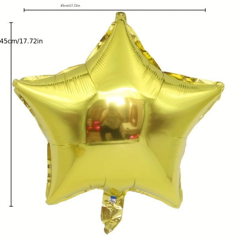 18 Inch Five pointed Star Balloon Helium Balloon Light Board Aluminum Film