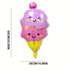 Summer Ice Cream Balloon Children's Birthday Party Decoration