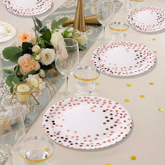Rose Gold Paper Plates - Ideal for Parties and Celebrations