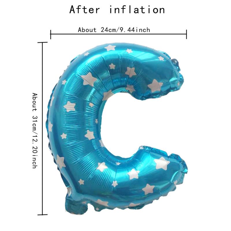 40 Aluminum Film Balloons English Letters A T Activity Background Decor