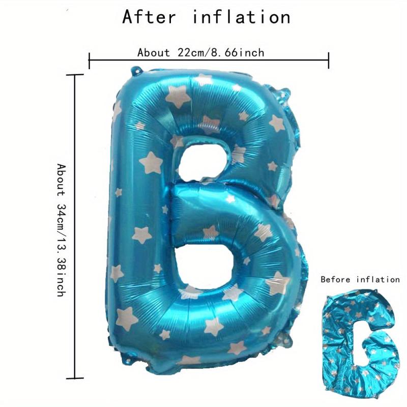 40 Aluminum Film Balloons English Letters A T Activity Background Decor