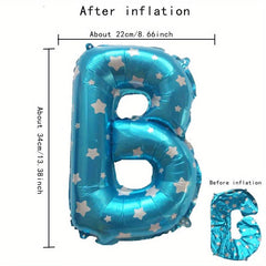 40 Aluminum Film Balloons English Letters A T Activity Background Decor
