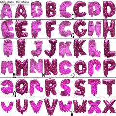 40 Aluminum Film Balloons English Letters A T Activity Background Decor