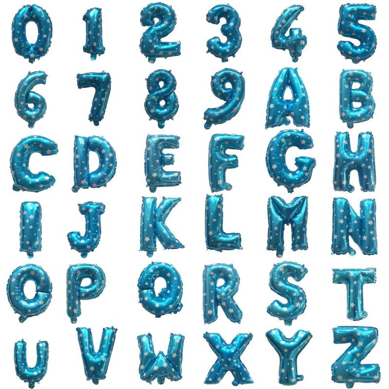 40 Aluminum Film Balloons English Letters A T Activity Background Decor