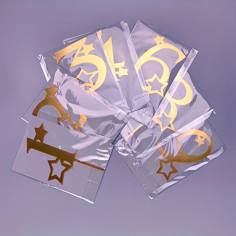 Star Acrylic Birthday Cake Decoration Plug In 15 5 98in