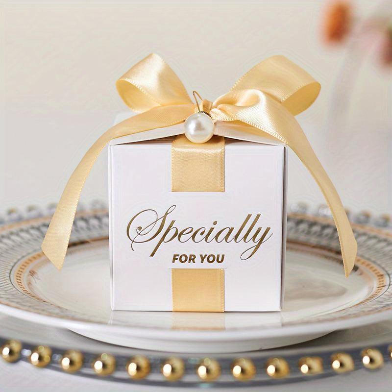 50pcs Square Candy Box Wedding Valentines Party Favors