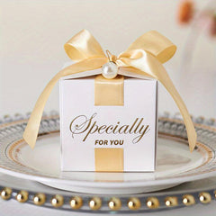50pcs Square Candy Box Wedding Valentines Party Favors