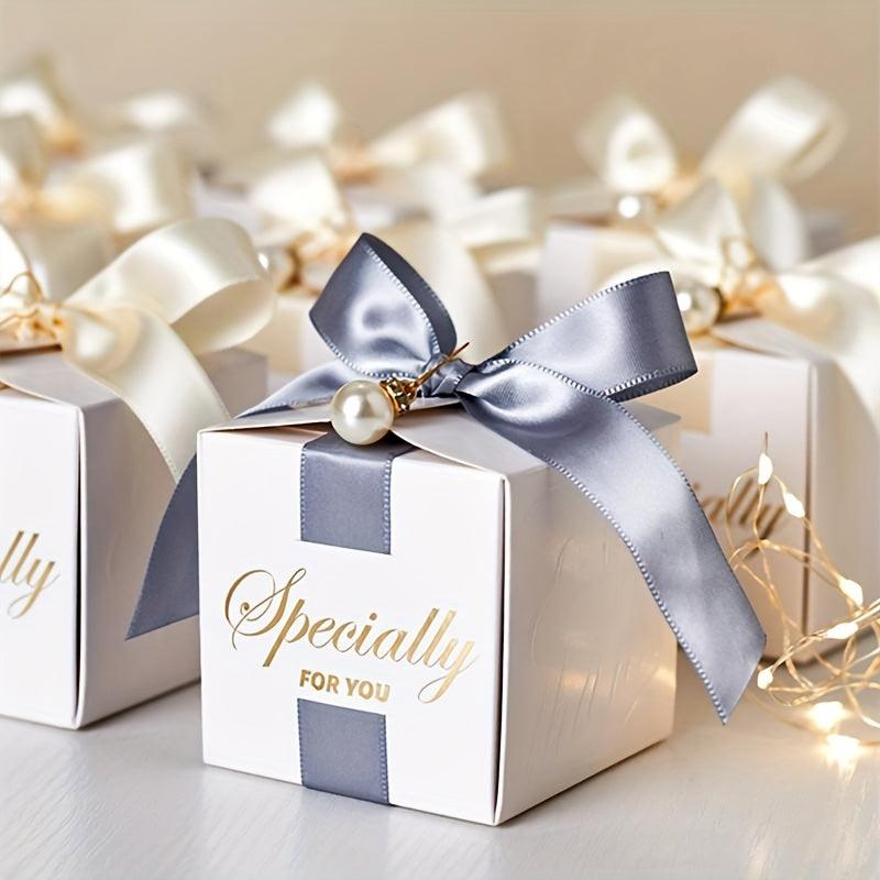 50pcs Square Candy Box Wedding Valentines Party Favors