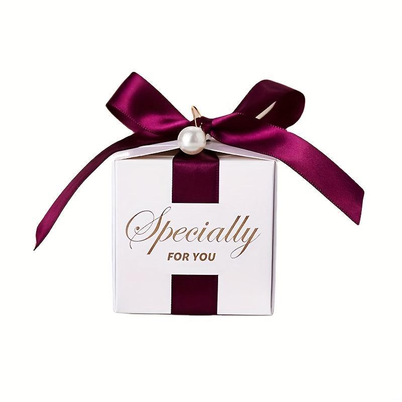 50pcs Square Candy Box Wedding Valentines Party Favors