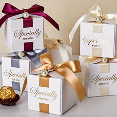 50pcs Square Candy Box Wedding Valentines Party Favors