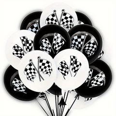 20pcs Racing Flag Balloons Birthday Party Decor