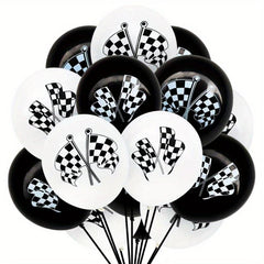 20pcs Racing Flag Balloons Birthday Party Decor