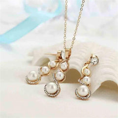 Bohemian Pearl Jewelry Set for Special Occasions