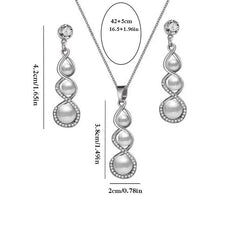 Bohemian Pearl Jewelry Set for Special Occasions