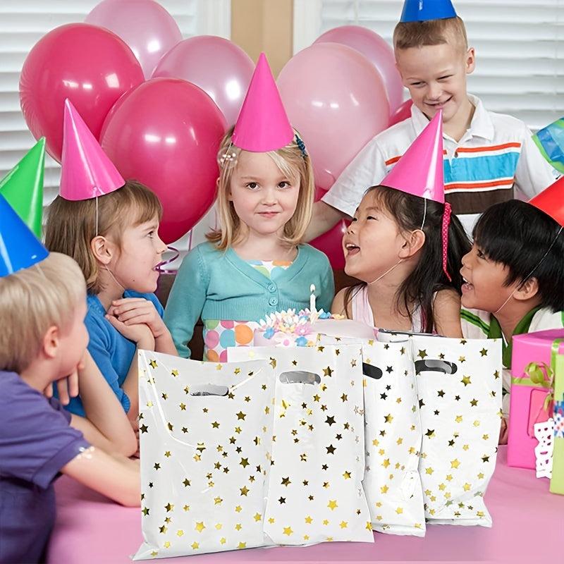 10pcs Stars Goodie Bags Treat Bags Candy Biscuit Cookie Bags