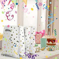 10pcs Stars Goodie Bags Treat Bags Candy Biscuit Cookie Bags