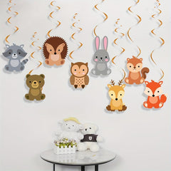 Mori Birthday Happy Pull Flag Baby Year Party Decoration