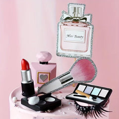 7pcs Lipstick, Blush & Eyelash Brush Set for Cake Decoration