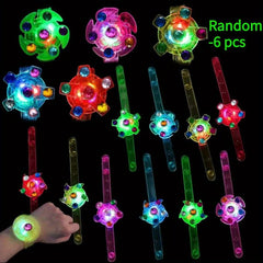 6pcs Glow in the Dark LED Light Up Bracelets for Kids Parties