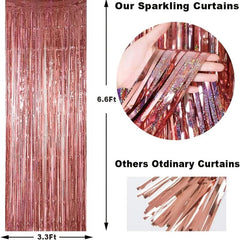 Rose Laser Rain Curtain - Event Decoration