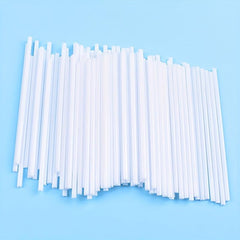 100-Pack Plastic Tube Lollipop Sticks for Candy Cake DIY Party