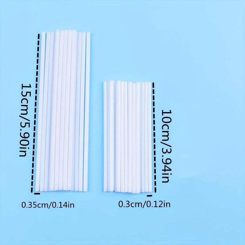 100-Pack Plastic Tube Lollipop Sticks for Candy Cake DIY Party