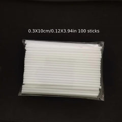 100-Pack Plastic Tube Lollipop Sticks for Candy Cake DIY Party