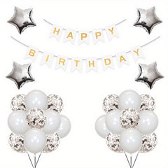 Happy Birthday Balloons Banner Set Party Balloon