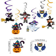 Halloween Alphabet Flag Hanging Decoration