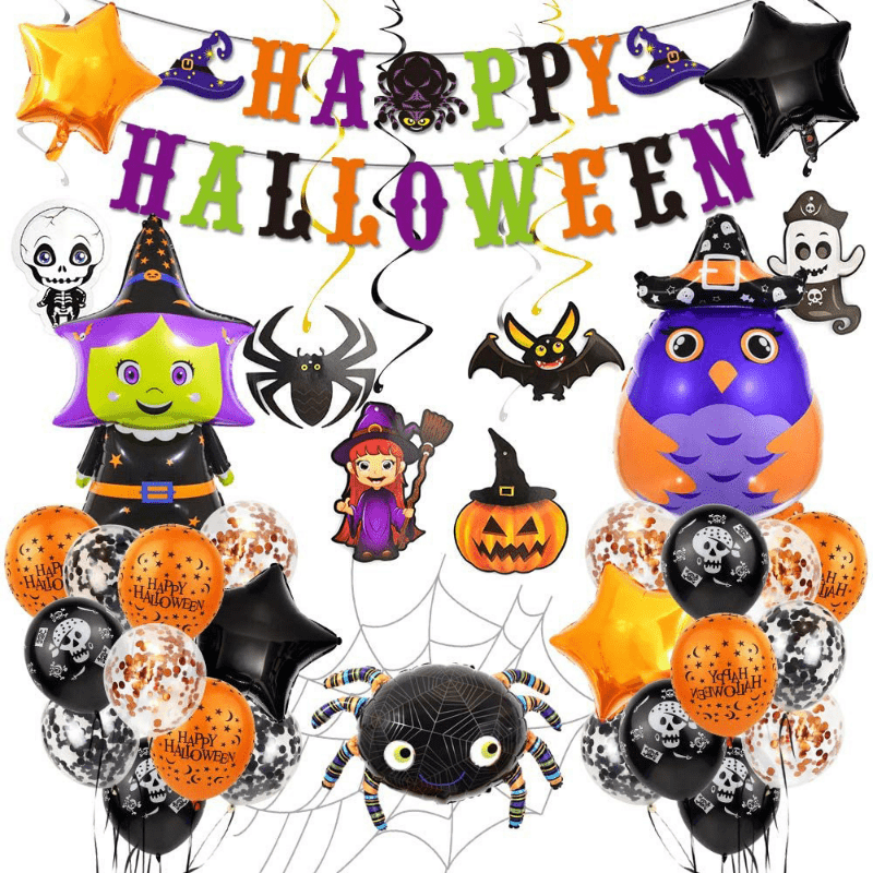 Halloween Alphabet Flag Hanging Decoration