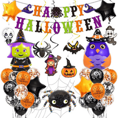 Halloween Alphabet Flag Hanging Decoration