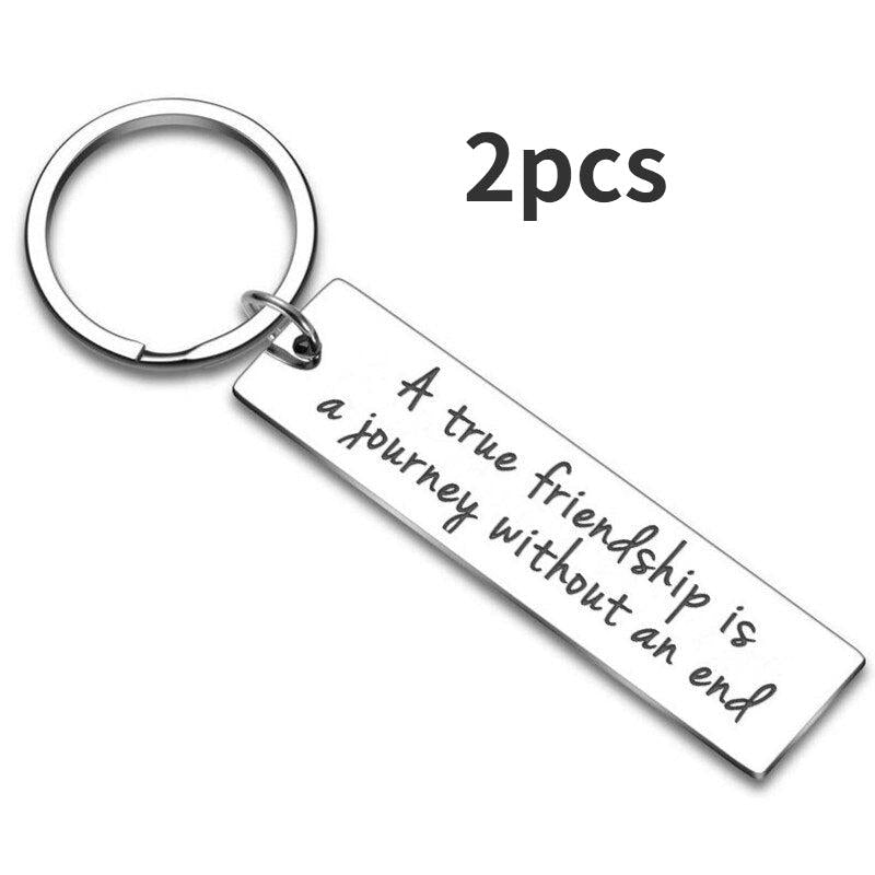 Friendship Keychain Birthday Christmas Gift for Women Men Teen Girls