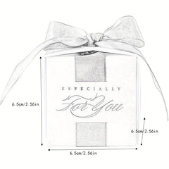 50pcs Wedding Favors Souvenirs Candy Boxes with Ribbon for Events