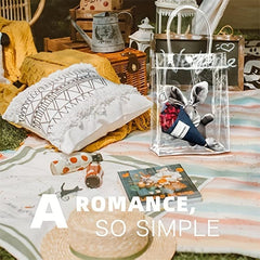 11pcs Reusable Transparent Tote Gift Bags for Halloween Christmas Daily Use