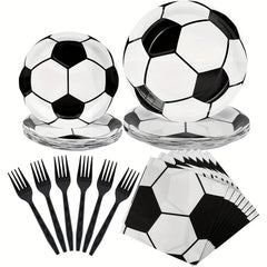 96pcs Football Party Supplies Kit Football Birthday Party Decorations