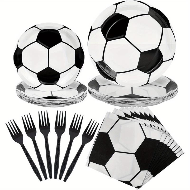 96pcs Football Party Supplies Kit Football Birthday Party Decorations