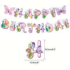 46pcs Butterfly Birthday Party Supplies for Unforgettable Celebration