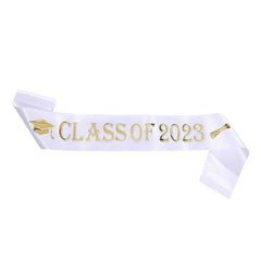 Graduation Belt with Golden Lettering Shoulder Strap - Perfect for Ceremony
