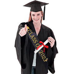 Graduation Belt with Golden Lettering Shoulder Strap - Perfect for Ceremony