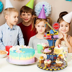 Dump Truck Cupcake Stand 3 Tier Holder