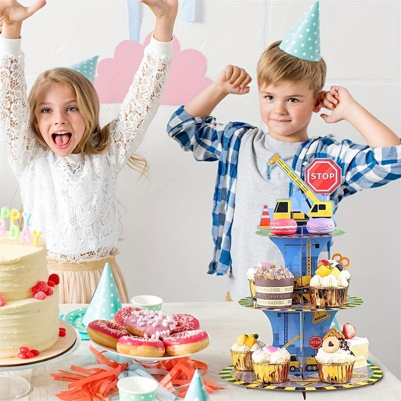 Dump Truck Cupcake Stand 3 Tier Holder