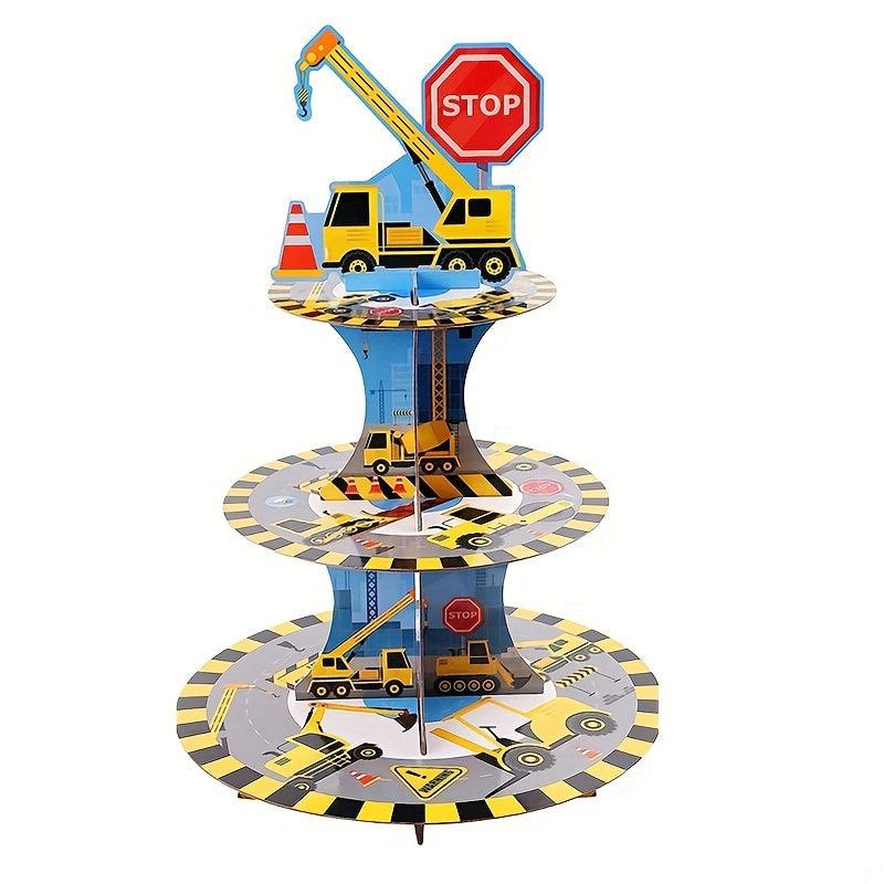 Dump Truck Cupcake Stand 3 Tier Holder