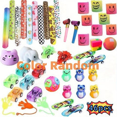 46pc Kids Party Favors Toy Assortment Bundle for Classroom Rewards and Carnival