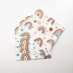 20pcs Rainbow Party Napkins - Disposable Paper Napkins