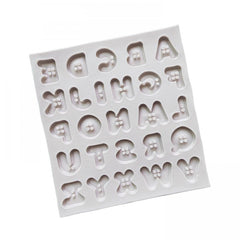 Reusable Alphabet Silicone Mold for Cake Decoration and Chocolate Making