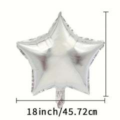 45 72 Cm Five Point Star Foil Balloons Party Wedding Decor