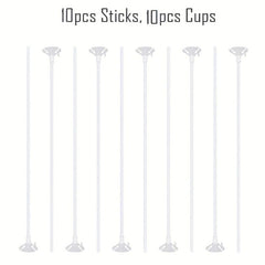 10pcs Balloon Stick Holder Party Wedding Baby Shower Birthday Supplies