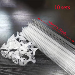 10Sets Transparent Balloon Holder Thickened Balloon Accessories Party Supplies