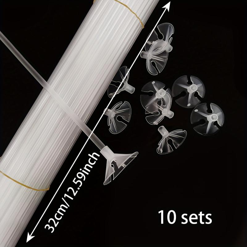 10Sets Transparent Balloon Holder Thickened Balloon Accessories Party Supplies