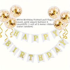 Glitter Balloons & Tassels Set for Parties & Home Decor